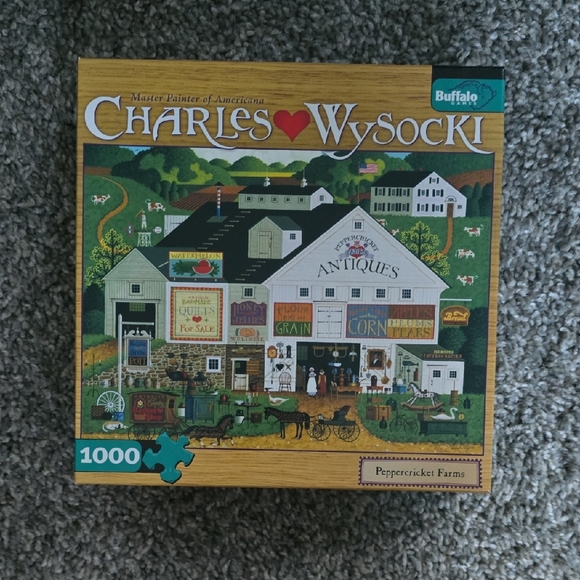 Buffalo Games Charles Wysocki Puzzle - Peppercricket Farms - Picture 1 of 1